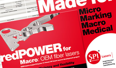 Example pages of SPI Lasers brochure